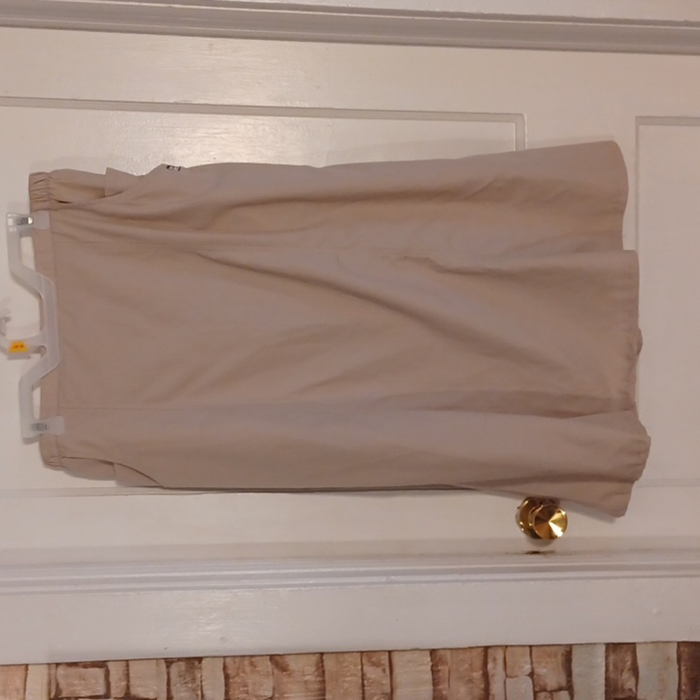 Butter-Soft Scrub Skirt Tan Color Xlarge